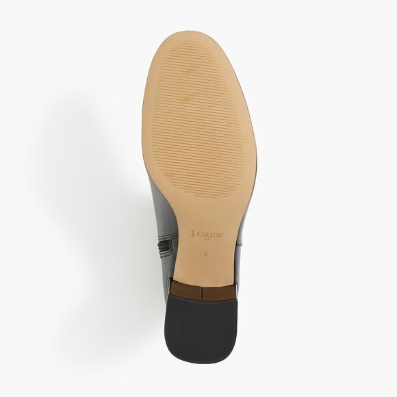 J. Crew Leather Chelsea Elastic Ankle Booties Round Toe Black Size US 8.5 NWOB - Picture 4 of 13